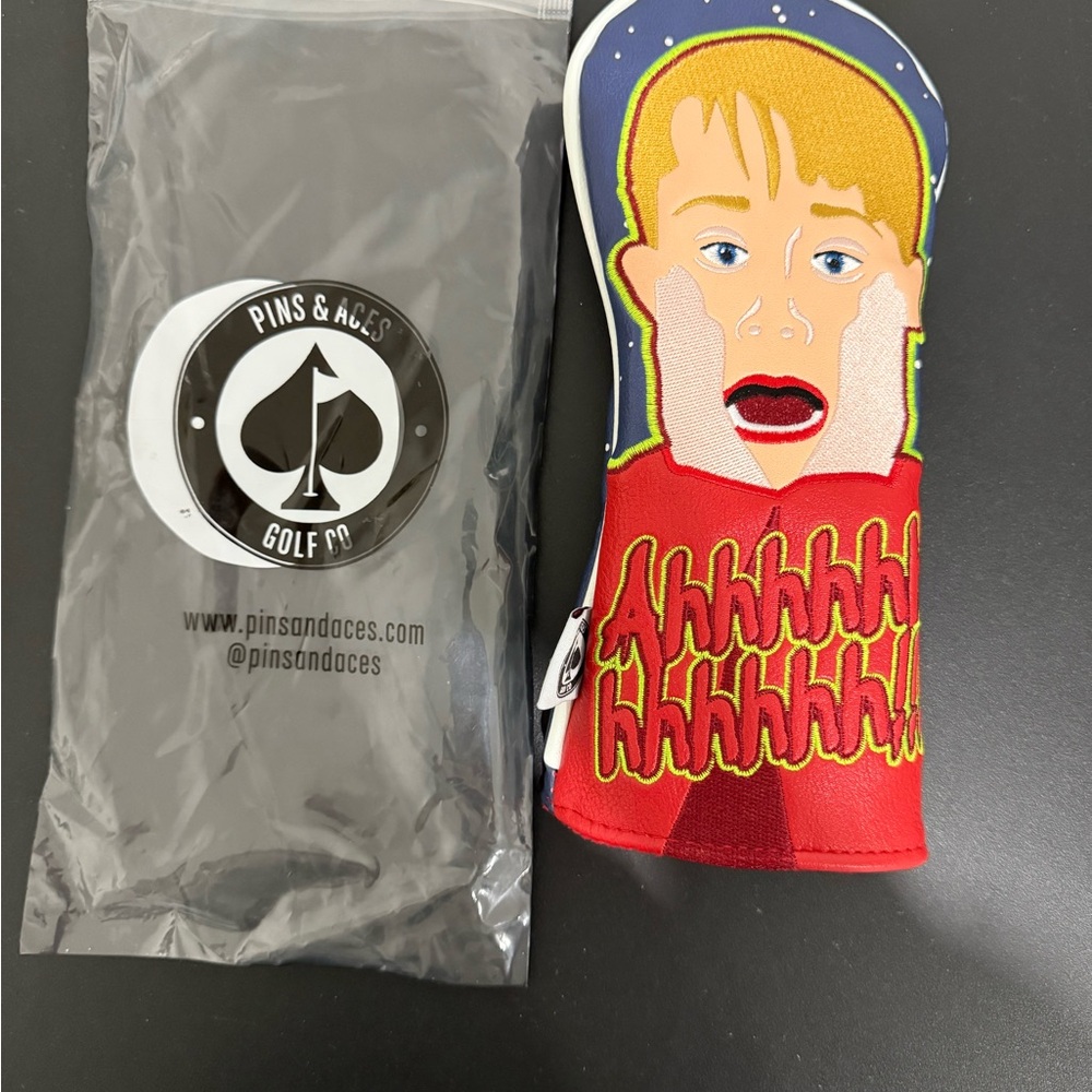 Pins & Aces Golf Headcover home alone